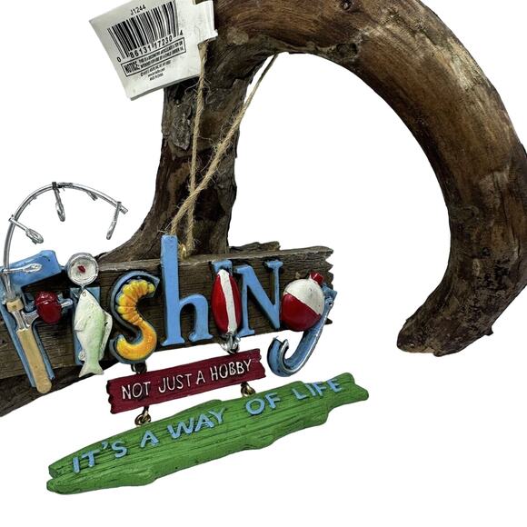 Kurt S. Adler Christmas Ornament J1244 Fishing Not Just A Hobby Way Of Life‎ NEW - Picture 7 of 7